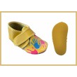 Krabbelschuhe Klett/Hände gelb
