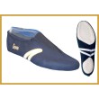 Kunstturnschuh/weisse Streifen navy