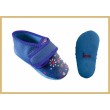 Krabbelschuhe Klett/Herz kornblau