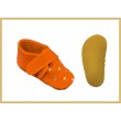 Krabbelschuhe Klett/Stern orange