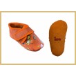 Krabbelschuhe Klett/Tiere orange