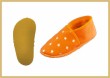 Krabbelschuhe Stern orange