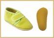 Krabbelschuhe Klettverschluss uni apfelgrün