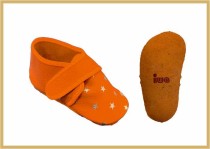 Krabbelschuhe Klett/Stern orange