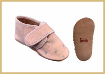 Krabbelschuhe Klett/Stern rose