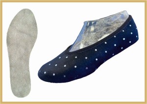 Kidschuh mit Glitzerpunkte schwarz