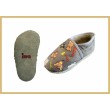 Krabbelschuhe Tiere grau